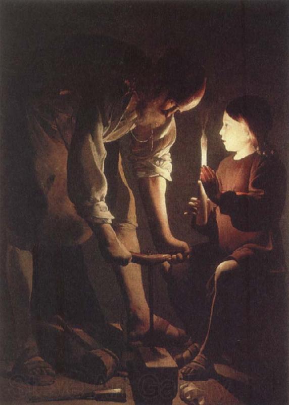 Georges de La Tour Young Christ with St.Joseph in the Capenter-s shop Norge oil painting art